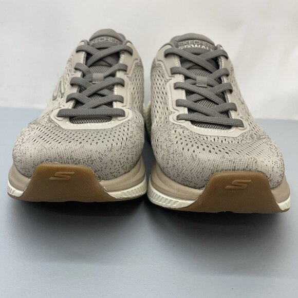 Skechers Go Walk Sneakers Shoe Max Cushioning Arch Fit Comfort Taupe Gray Mens 9 - Picture 3 of 13